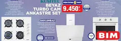 KUMTEL BEYAZ TURBO CAM ANKASTRE SET